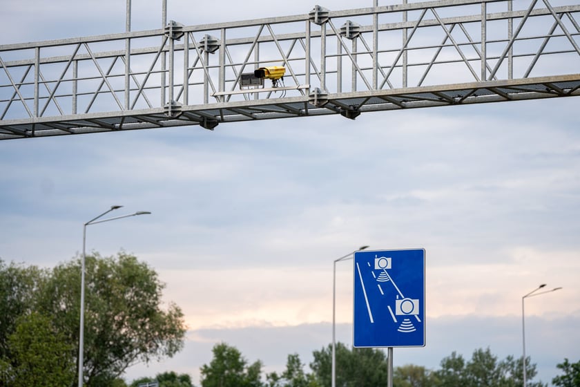 Aleja Sobieskiego i urządzenia odcinkowego pomiaru prędkości, czerwiec 2024